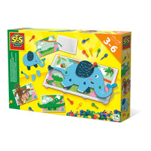 Load image into Gallery viewer, SES CREATIVE Animal Puzzles Mosaic Pegboard Mosaic Art Kit (14890)