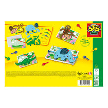 Load image into Gallery viewer, SES CREATIVE Animal Puzzles Mosaic Pegboard Mosaic Art Kit (14890)