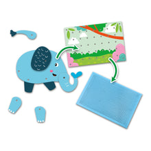 Load image into Gallery viewer, SES CREATIVE Animal Puzzles Mosaic Pegboard Mosaic Art Kit (14890)