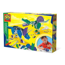 Load image into Gallery viewer, SES CREATIVE Triceratops and Spinosaurus Metal Dinosaur Construction Set (14950)