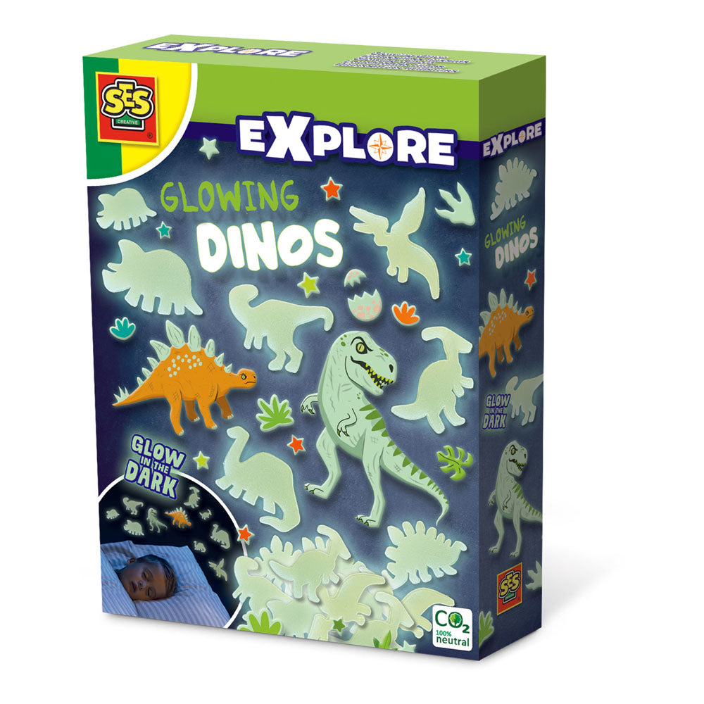 SES CREATIVE Explore Glowing Dinos Decorative Stickers (25127)