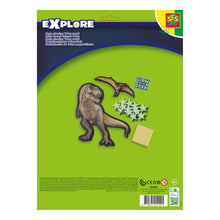 Load image into Gallery viewer, SES CREATIVE Explore Mega Glowing T-Rex World Decorative Stickers (25129)