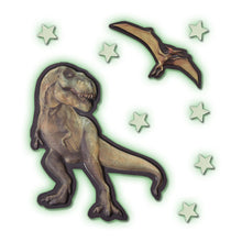 Load image into Gallery viewer, SES CREATIVE Explore Mega Glowing T-Rex World Decorative Stickers (25129)
