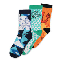 Load image into Gallery viewer, POKEMON Character Set Crew Socks (3 Pack), Unisex (CR834547POK)