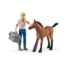 Load image into Gallery viewer, SCHLEICH Farm World Vet Visiting Mare and Foal Toy Figure Set (42486)
