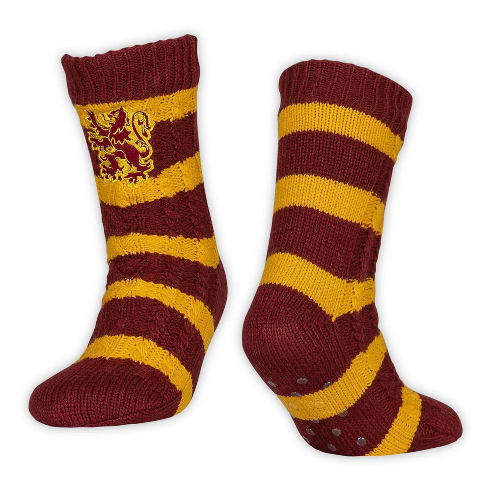 WIZARDING WORLD Harry Potter Gryffindor Hogwarts House Slipper Socks, Unisex (96BW2RHPT)