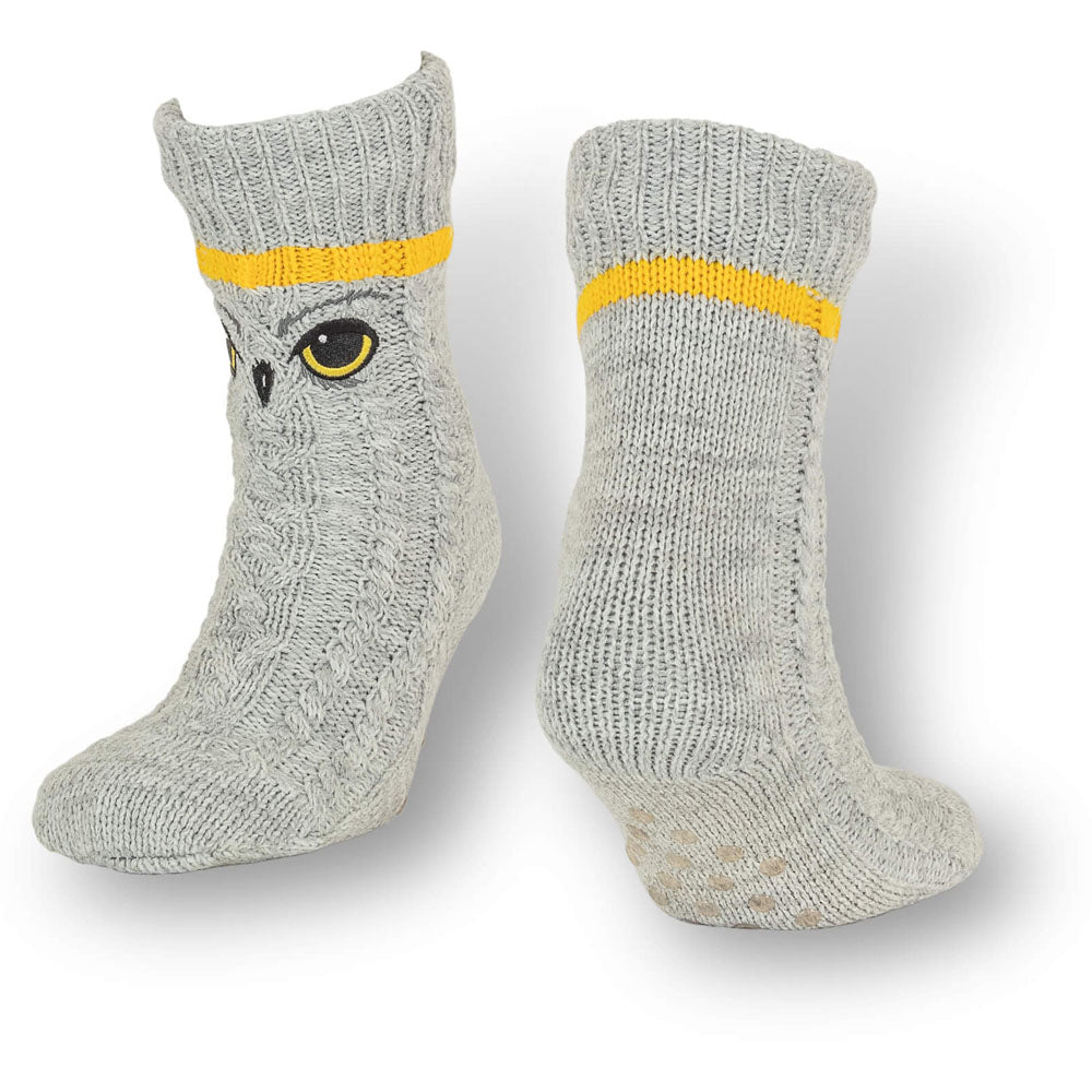WIZARDING WORLD Harry Potter Hedwig Slipper Socks, Female (96BW4BHPT-3/8)
