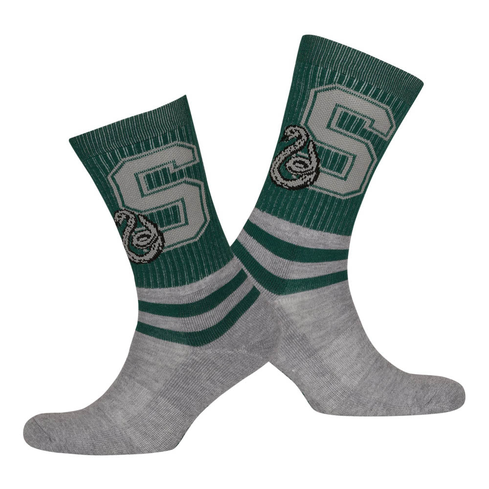 WIZARDING WORLD Harry Potter Slytherin Striped Socks, Unisex (97BW1KHPT)