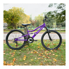 Load image into Gallery viewer, Falcon Siren 24-inch Kids Mountain Bike - Purple
