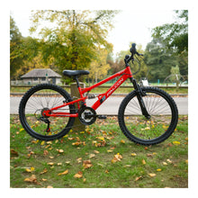 Load image into Gallery viewer, Falcon Neutron 24-inch Kids Mountain Bike - Red
