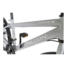 Load image into Gallery viewer, Falcon Cyclone 24-inch Kids Hybrid Bike - Light Grey
