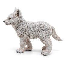 Load image into Gallery viewer, PAPO Wild Animal Kingdom Young Polar Wolf Toy Figure (50228)
