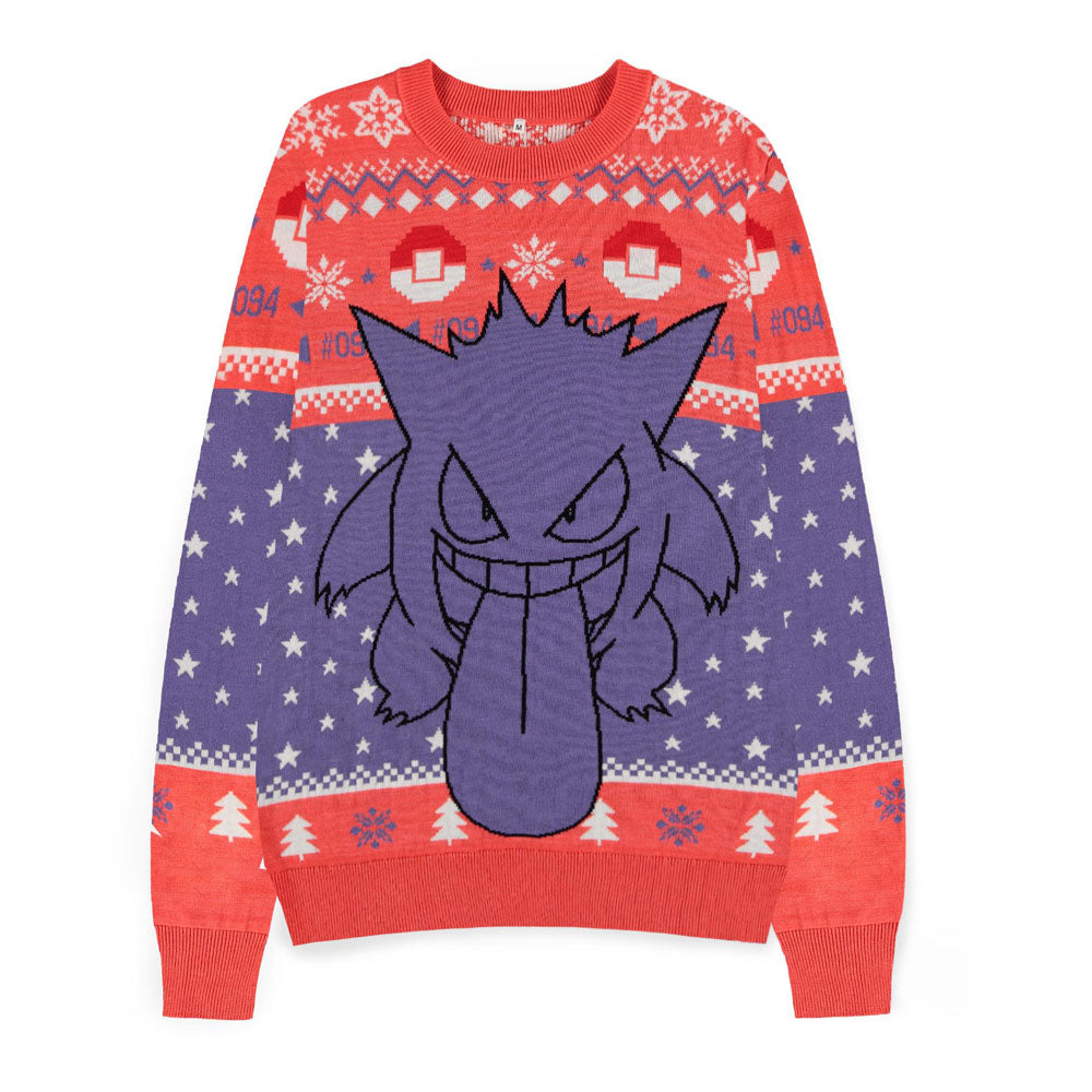 POKEMON Gengar Christmas Jumper, Unisex (KW230000POK)