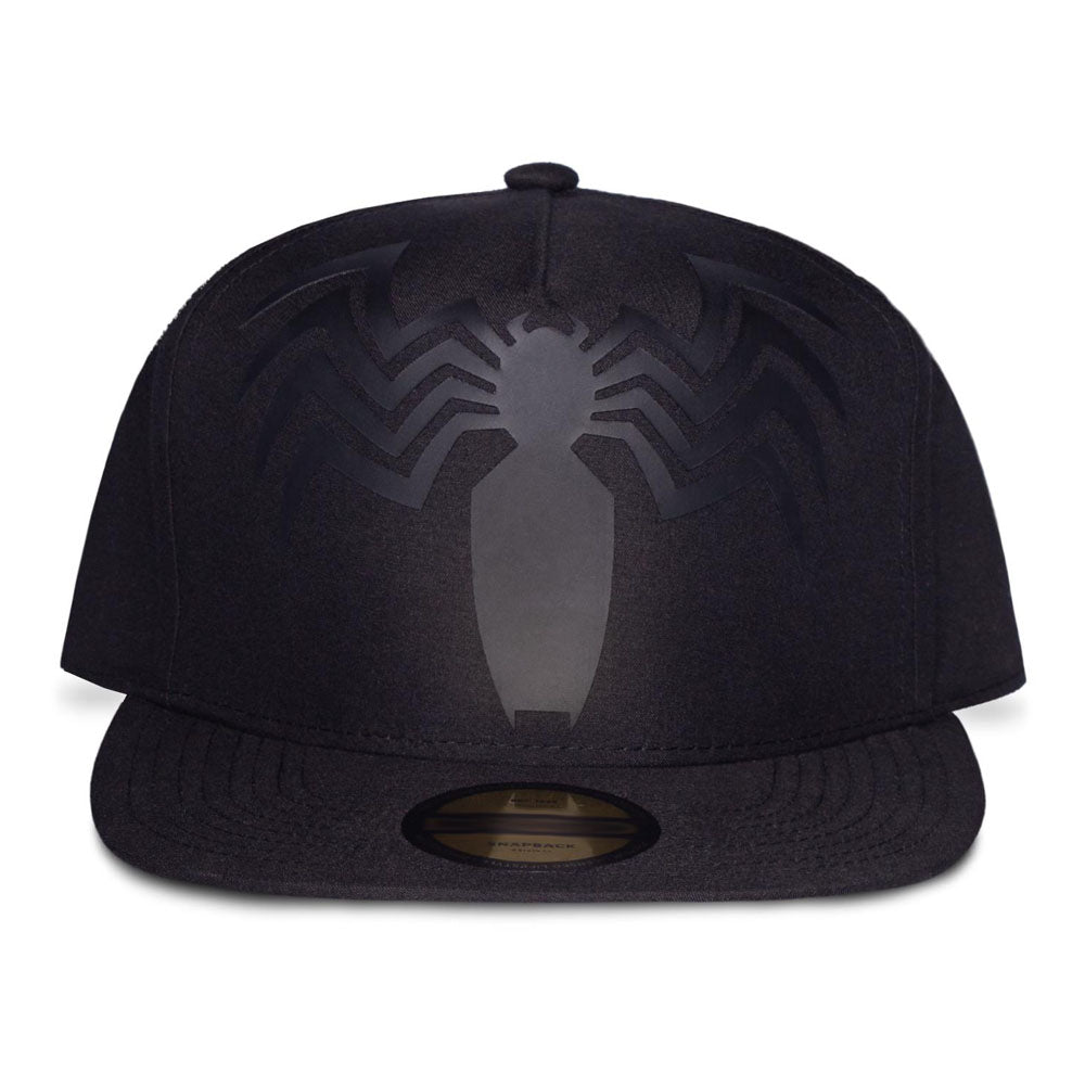 MARVEL COMICS Venom Black Spider Logo Snapback Baseball Cap (SB321333SPN)
