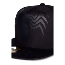 Load image into Gallery viewer, MARVEL COMICS Venom Black Spider Logo Snapback Baseball Cap (SB321333SPN)
