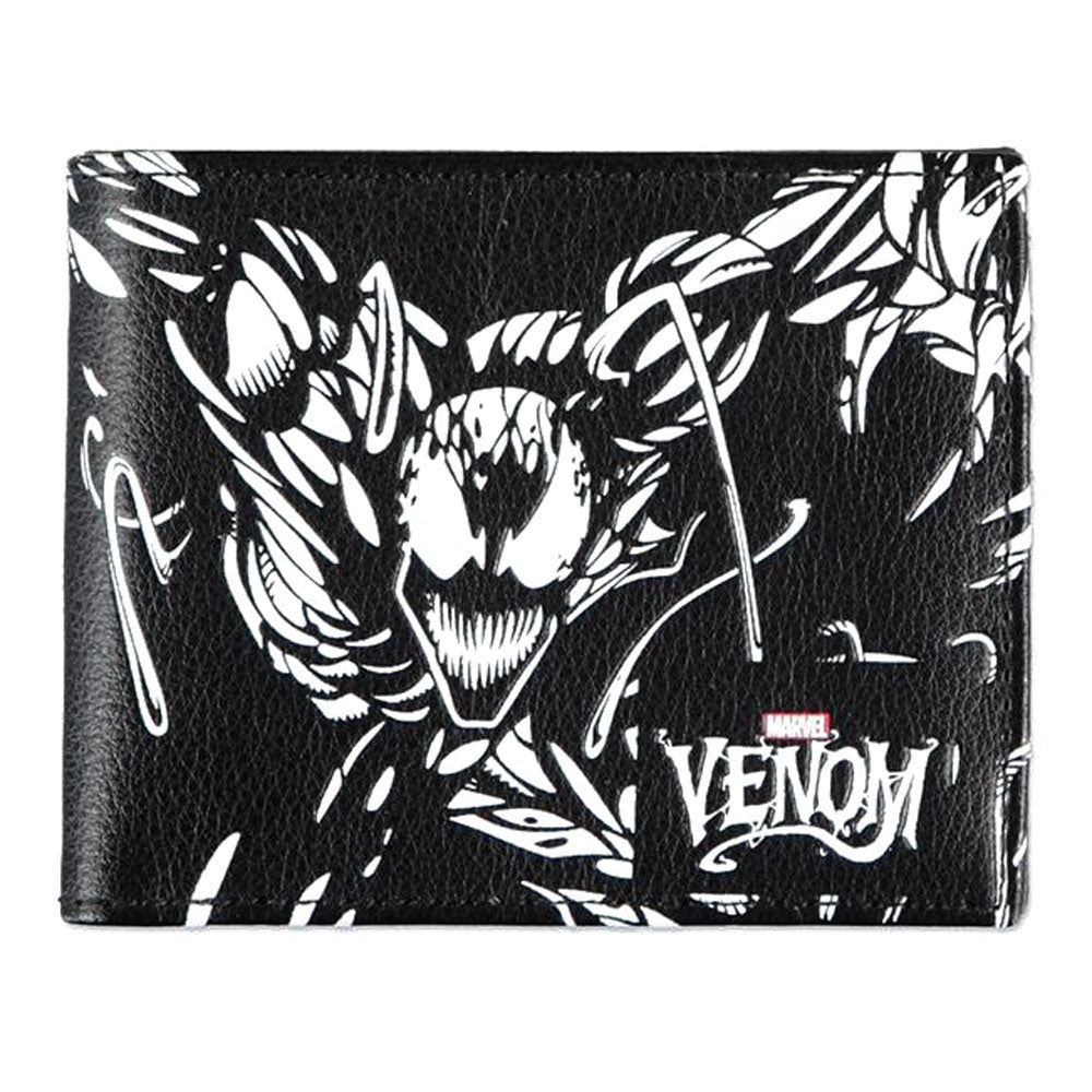 MARVEL COMICS Venom Logo and Character Print Bi-fold Wallet (MW188880SPN)