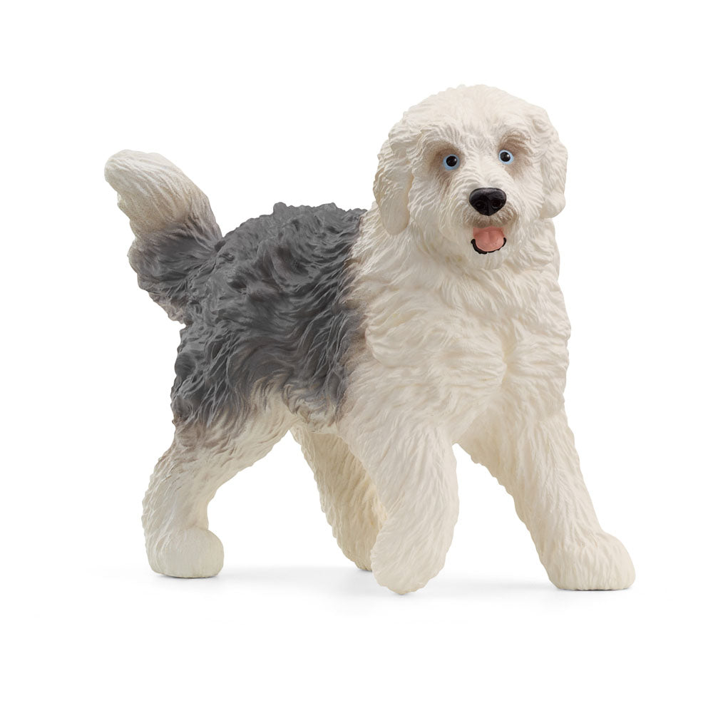 SCHLEICH Farm World Old English Sheepdog Toy Figure (13968)