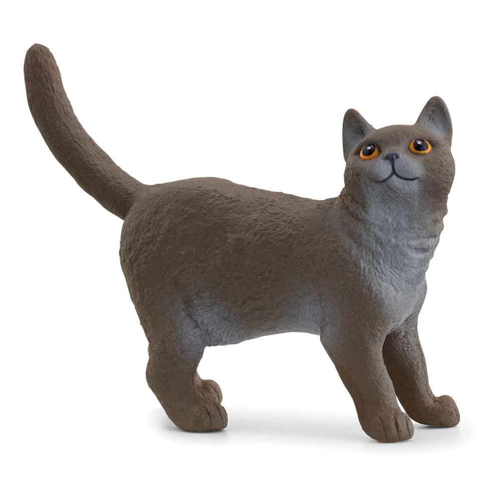 SCHLEICH Farm World British Shorthair Cat Toy Figure (13973)