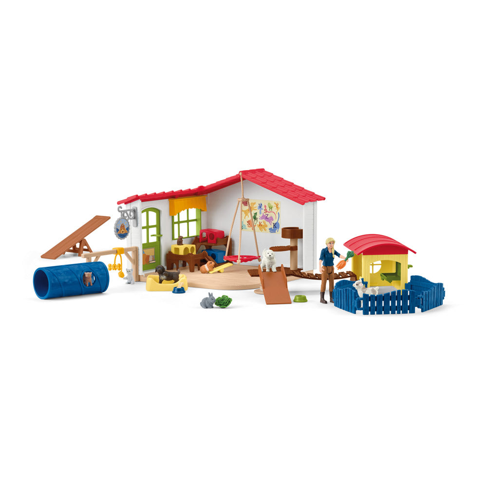 SCHLEICH Farm World Pet Hotel Toy Playset (42607)