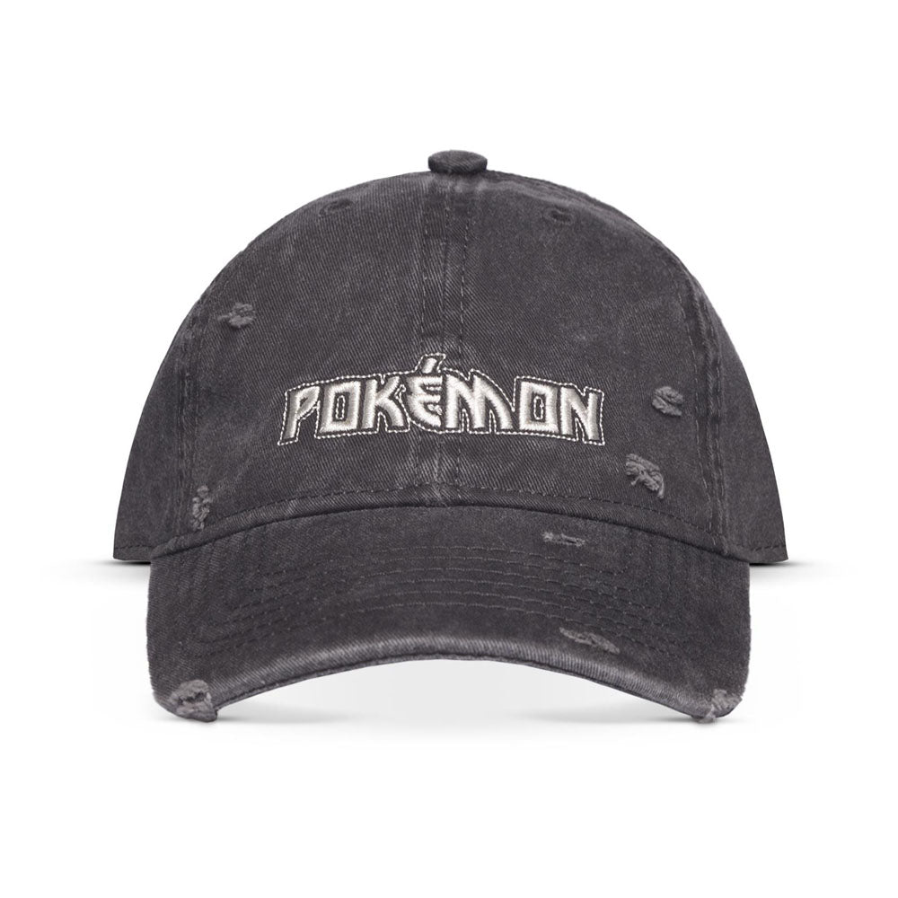 POKEMON Logo Distressed Adjustable Cap (BA218733POK)