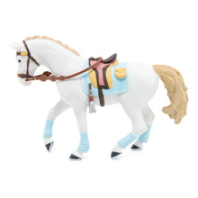 Load image into Gallery viewer, PAPO Horse and Ponies Blue Trendy Rider&#39;s Horse Toy Figure (51545)

