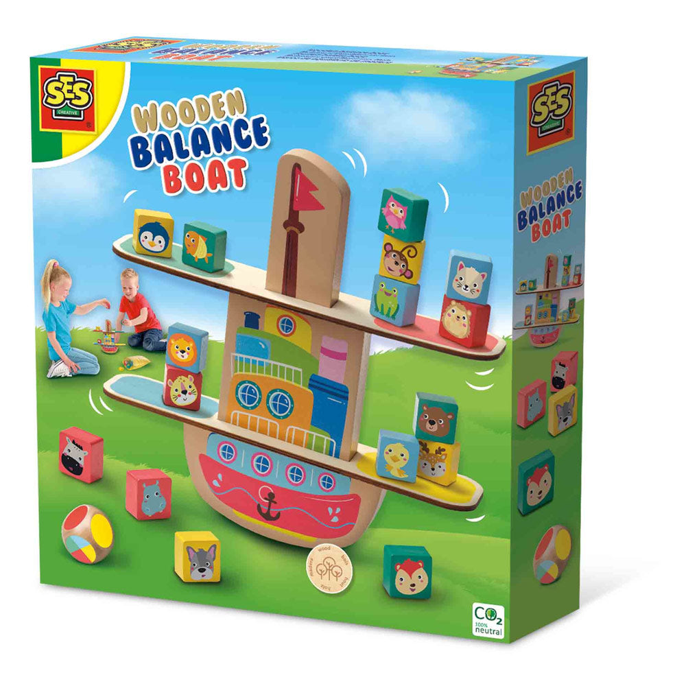 SES CREATIVE Wooden Balance Boat (02309)