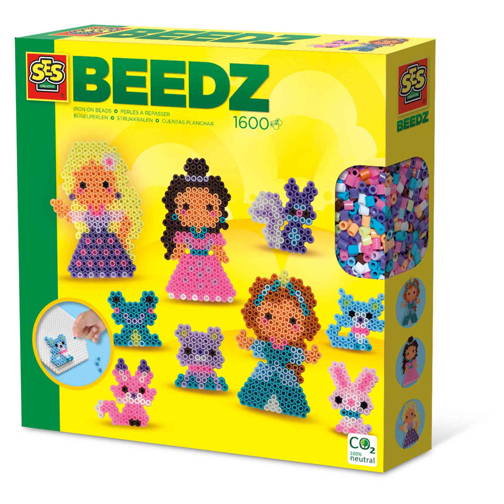 SES CREATIVE Beedz  Princesses and Animal Friends Iron-on Beads (06205)