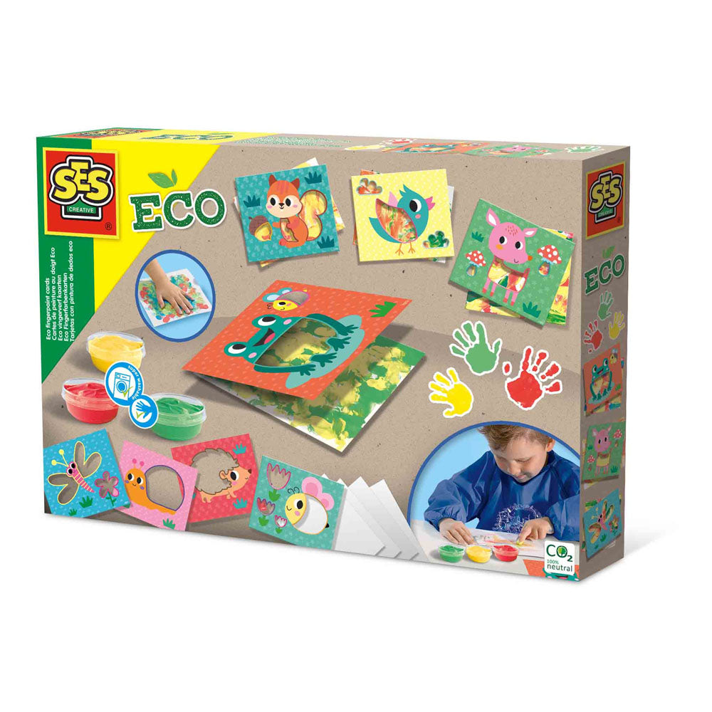 SES CREATIVE Eco Fingerpaint Cards (24925)