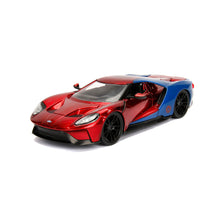 Load image into Gallery viewer, MARVEL COMICS Spider-Man 2017 Ford GT Die Cast Vehicle with Figure (253225002)
