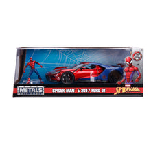 Load image into Gallery viewer, MARVEL COMICS Spider-Man 2017 Ford GT Die Cast Vehicle with Figure (253225002)
