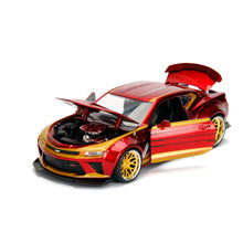 Load image into Gallery viewer, MARVEL COMICS Iron Man 2016 Chevy Camaro SS Die Cast Vehicle with Figure (253225003)
