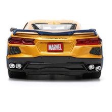 Load image into Gallery viewer, MARVEL COMICS X-Men Wolverine Chevy Corvette Die Cast Vehicle with Figure (253225025SSU)
