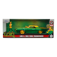 Load image into Gallery viewer, MARVEL COMICS Loki 1963 Ford Thunderbird Die Cast Vehicle with Figure (253225026SSU)
