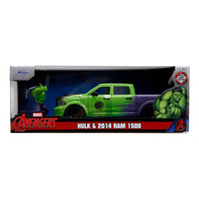 Load image into Gallery viewer, MARVEL COMICS Incredible Hulk 2014 Ram 150 Die Cast Vehicle with Figure (253225029SSU)
