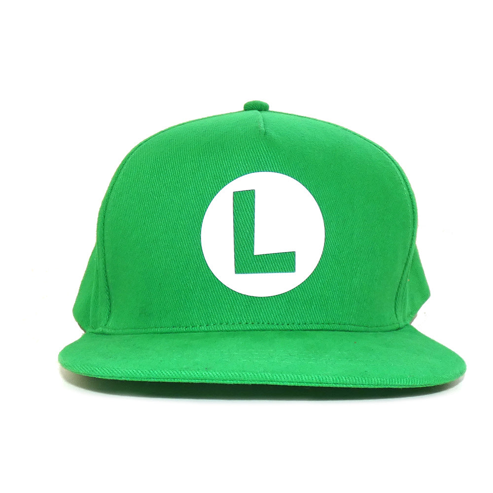 NINTENDO Super Mario Bros. Luigi Badge Snapback Baseball Cap - SGR-SMAR-009OS