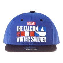 Load image into Gallery viewer, MARVEL COMICS The Falcon and the Winter Soldier Logo Snapback Baseball Cap (SB816417MVL)
