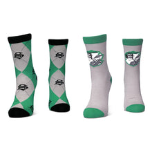 Load image into Gallery viewer, WIZARDING WORLD Harry Potter: Wizards Unite Slytherin Children&#39;s Crew Socks (2-Pack), Unisex (CR045768HPT)
