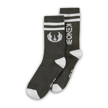 Load image into Gallery viewer, STAR WARS Obi-Wan Kenobi Jedi Order, Obi-Wan Kenobi and Darth Vader Crew Socks (3-Pack), Male (CR667876OWK)
