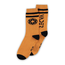 Load image into Gallery viewer, STAR WARS Obi-Wan Kenobi Jedi Order, Obi-Wan Kenobi and Darth Vader Crew Socks (3-Pack), Male (CR667876OWK)
