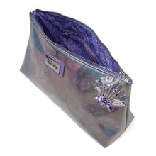 Load image into Gallery viewer, DISNEY The Little Mermaid Logo Mirror Patch with Holographic All-over Print Wash Bag (GW071267LMR)
