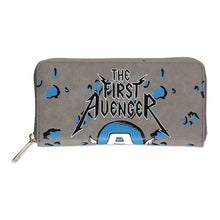 Load image into Gallery viewer, MARVEL COMICS Captain America The First Avenger All-over Print Zip Around Wallet (GW517718MVL)
