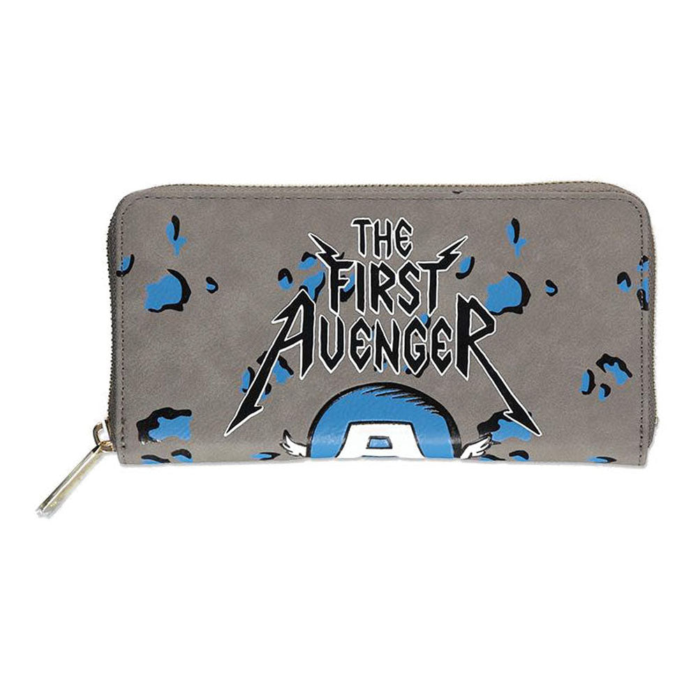 MARVEL COMICS Captain America The First Avenger All-over Print Zip Around Wallet (GW517718MVL)