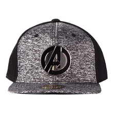 Load image into Gallery viewer, MARVEL COMICS The Avengers Metal Logo Snapback Baseball Cap (SB097529AVG)
