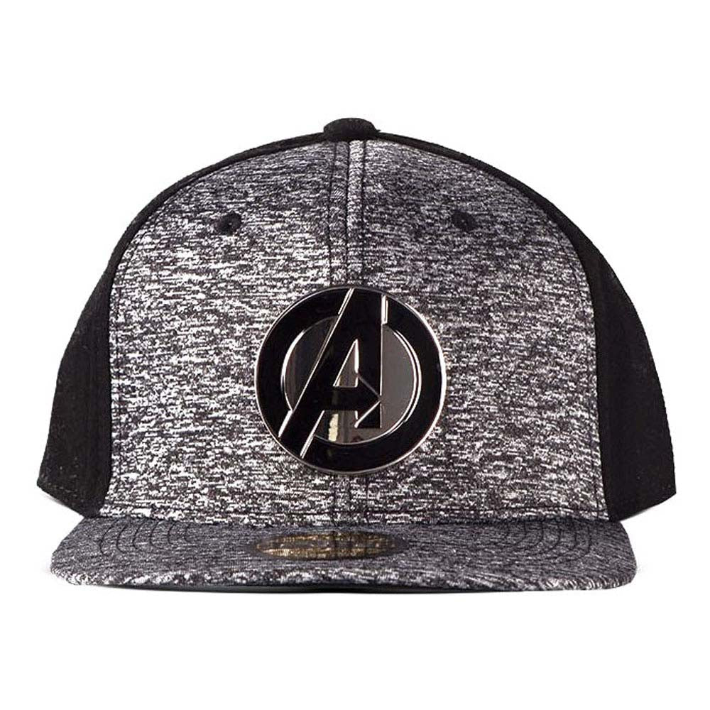 MARVEL COMICS The Avengers Metal Logo Snapback Baseball Cap (SB097529AVG)