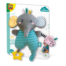 Load image into Gallery viewer, SES CREATIVE Tiny Talents Olly Activity Plush Elephant - 13133
