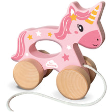 Load image into Gallery viewer, SES CREATIVE Tiny Talents Push and Pull 2-in-1 Wooden Unicorn - 13137
