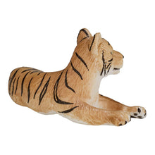 Load image into Gallery viewer, MOJO Wildlife &amp; Woodland Tiger Cub Lying Down Toy Figure (387009)
