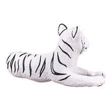 Load image into Gallery viewer, MOJO Wildlife &amp; Woodland White Tiger Cub Lying Down Toy Figure (387015)
