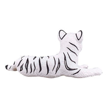 Load image into Gallery viewer, MOJO Wildlife &amp; Woodland White Tiger Cub Lying Down Toy Figure (387015)
