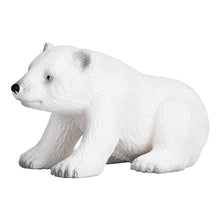 Load image into Gallery viewer, MOJO Wildlife &amp; Woodland Polar Bear Cub Sitting Toy Figure (387021)
